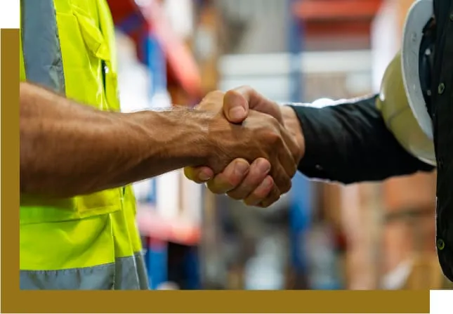 Handshake between worker and employer